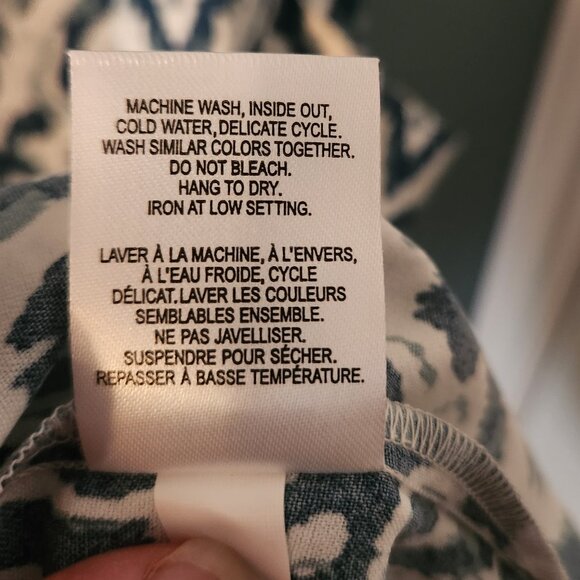 Reitmans white and turquoise patterned dress, size XXL - Picture 5 of 6